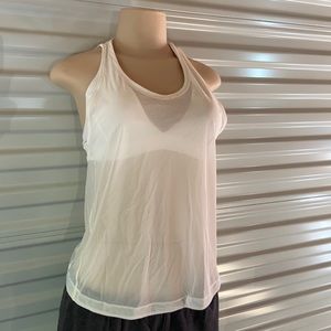0721 Lululemon- Sheer TankTop w/Built-in SportsBra